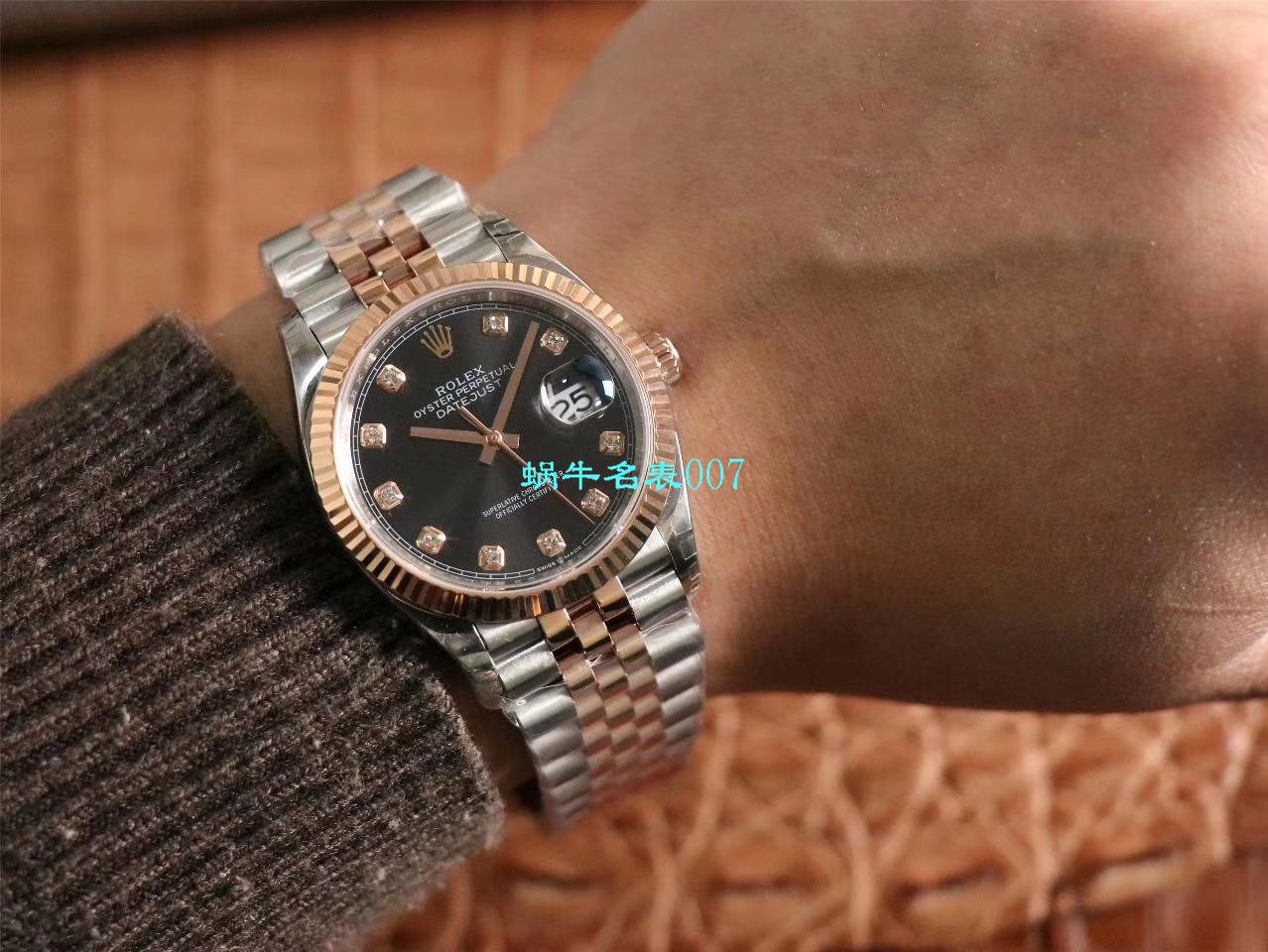  Video analysis EW Factory  top  Replica Copy  Rolex   Datejust 36毫米m126233-0025 wrist watches  / R356