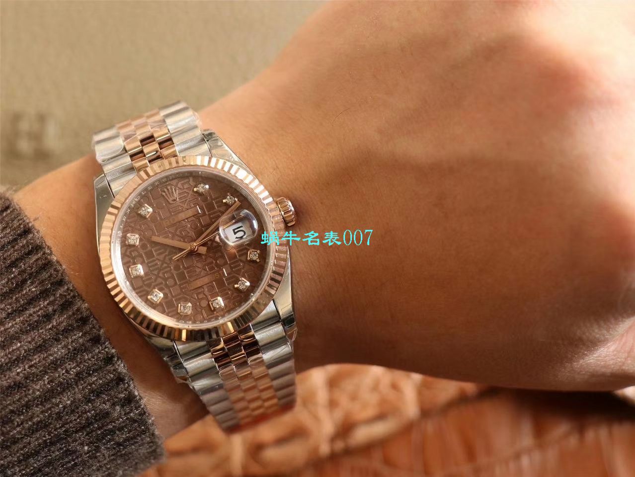  Video analysis EW Factory  top  Replica Copy  Rolex   Datejust 36毫米m126233-0025 wrist watches  / R356