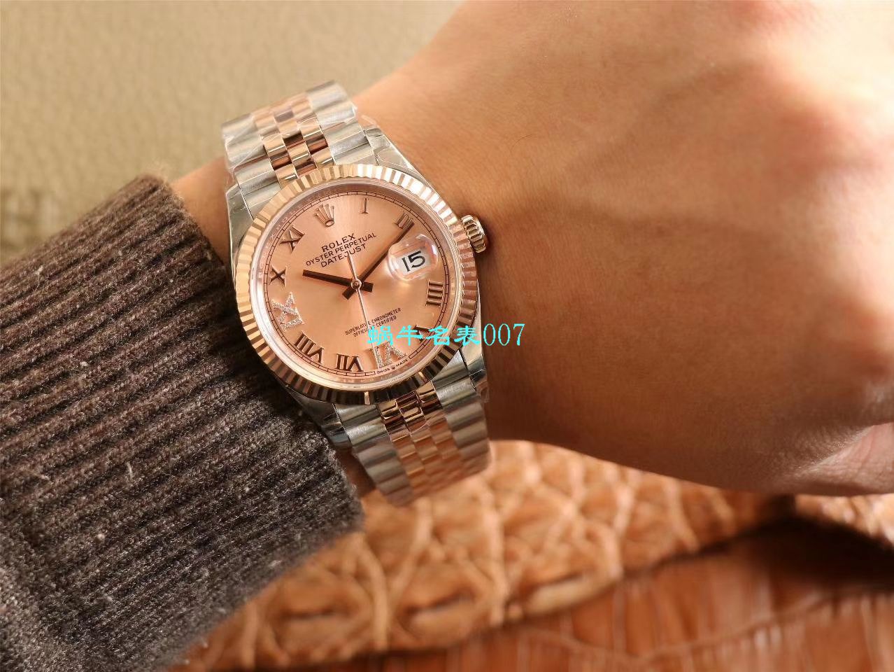  Video analysis EW Factory  top  Replica Copy  Rolex   Datejust 36毫米m126233-0025 wrist watches  / R356