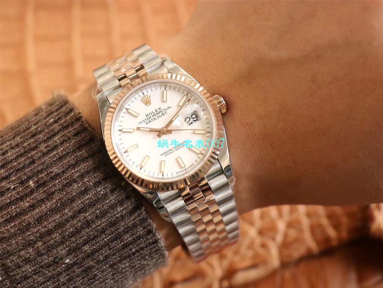  Video analysis EW Factory  top  Replica Copy  Rolex   Datejust 36毫米m126233-0025 wrist watches  / R356