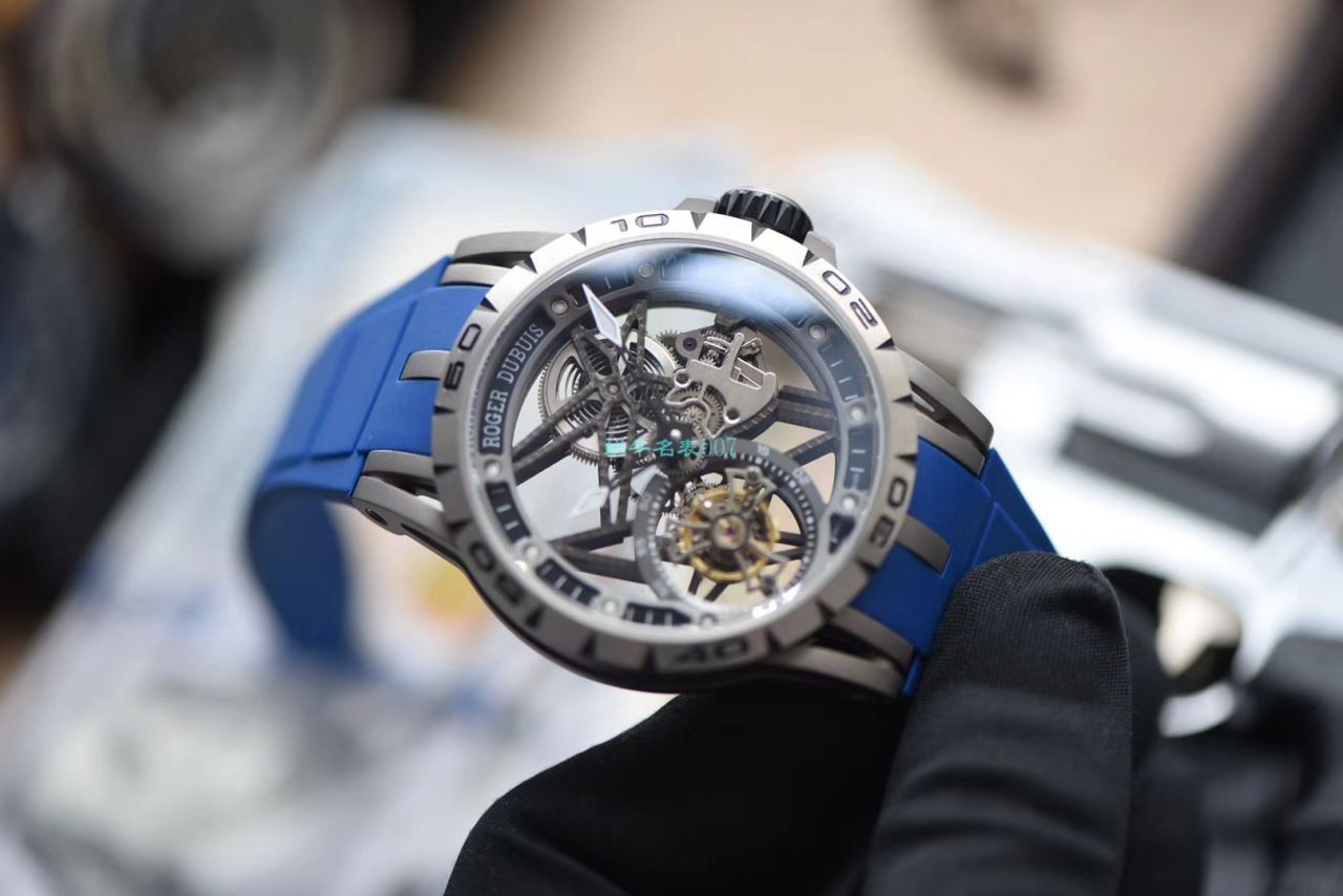 BBR Factory  top  Replica Copy  Tourbillon 罗杰杜彼EXCALIBUR（王者系列）系列RDDBEX0479蓝色 watchband   wrist watches  / LJ066
