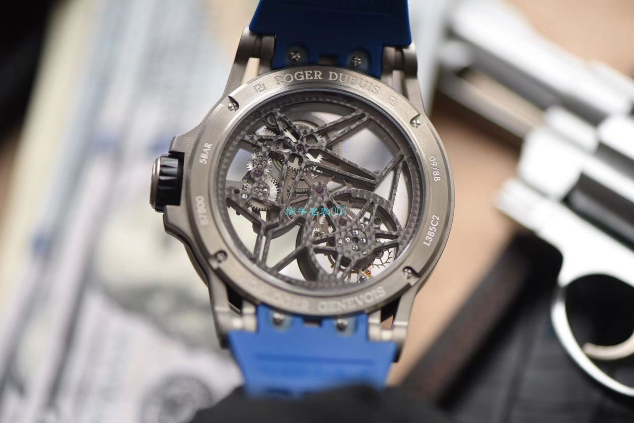 BBR Factory  top  Replica Copy  Tourbillon 罗杰杜彼EXCALIBUR（王者系列）系列RDDBEX0479蓝色 watchband   wrist watches  / LJ066