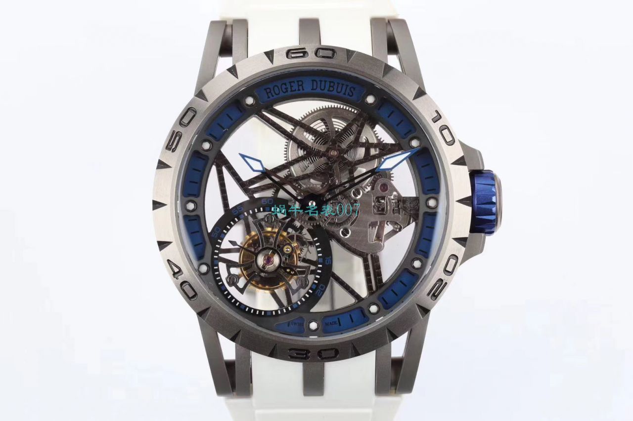 BBR Factory  top  Replica Copy  Tourbillon 罗杰杜彼EXCALIBUR（王者系列）系列RDDBEX0479蓝色 watchband   wrist watches  / LJ066