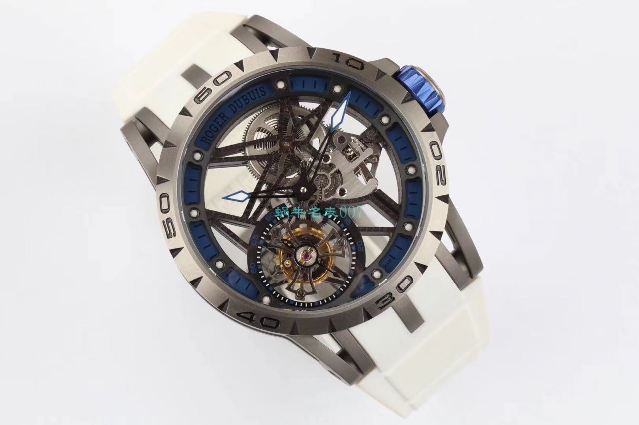 BBR Factory  top  Replica Copy  Tourbillon 罗杰杜彼EXCALIBUR（王者系列）系列RDDBEX0479蓝色 watchband   wrist watches  / LJ066