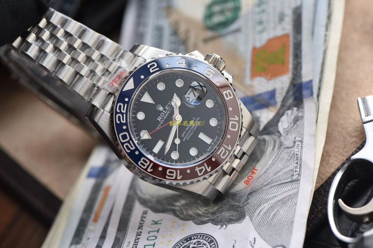 【 Video analysis N Factory  top 红蓝圈仿 Replica Copy 表】 Rolex  GMT MASTER II系列126710BLRO-0001 wrist watches  / R387