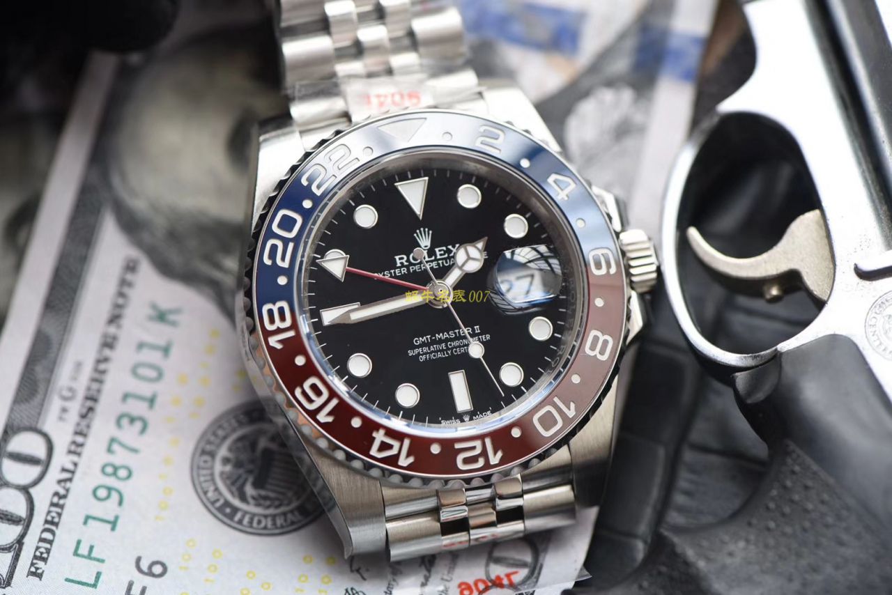 【 Video analysis N Factory  top 红蓝圈仿 Replica Copy 表】 Rolex  GMT MASTER II系列126710BLRO-0001 wrist watches  / R387