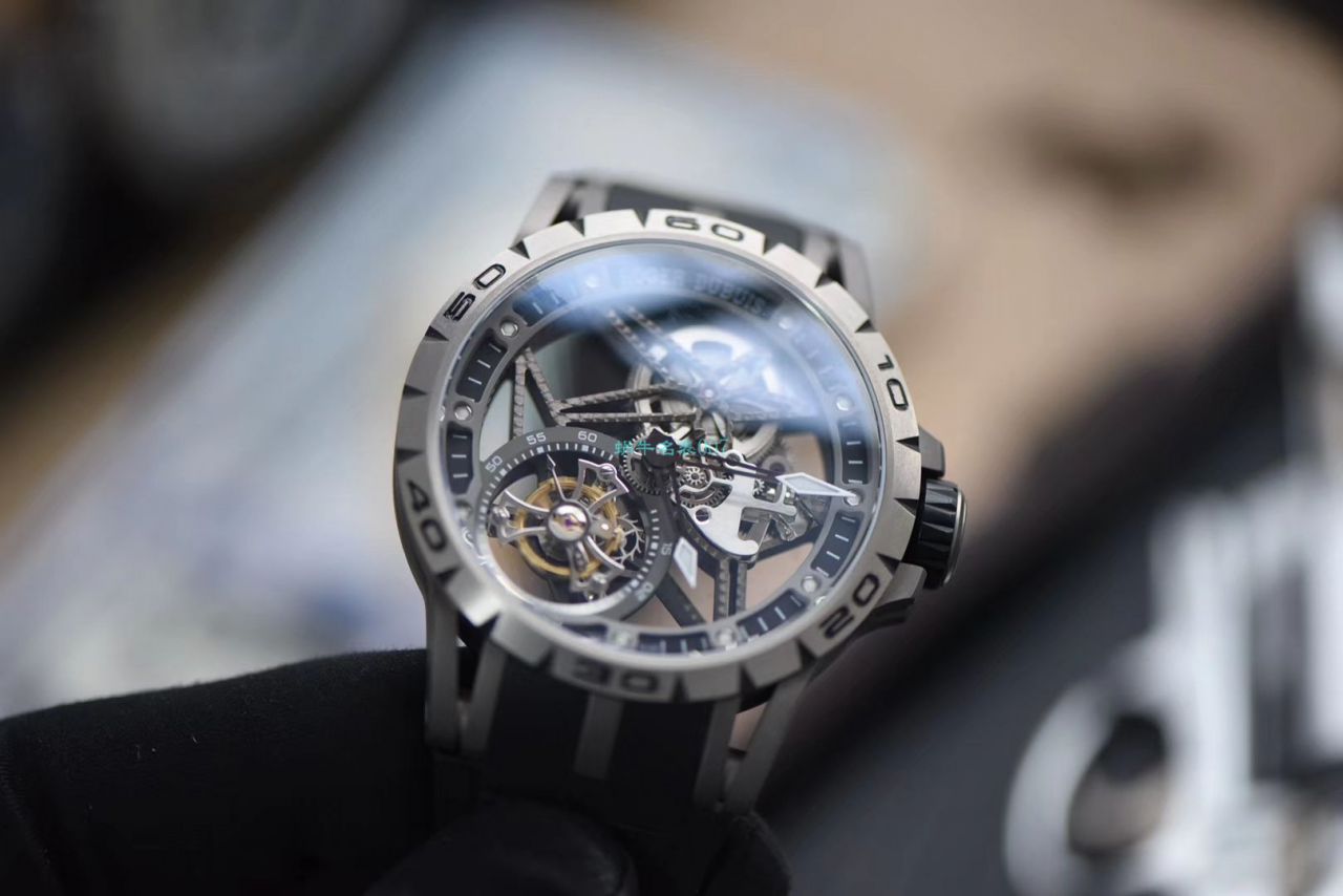 BBR Factory  top  Replica Copy  Tourbillon 罗杰杜彼EXCALIBUR（王者系列）系列RDDBEX0479蓝色 watchband   wrist watches  / LJ066
