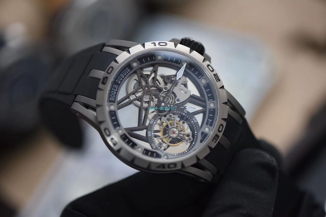BBR Factory  top  Replica Copy  Tourbillon 罗杰杜彼EXCALIBUR（王者系列）系列RDDBEX0479蓝色 watchband   wrist watches  / LJ066