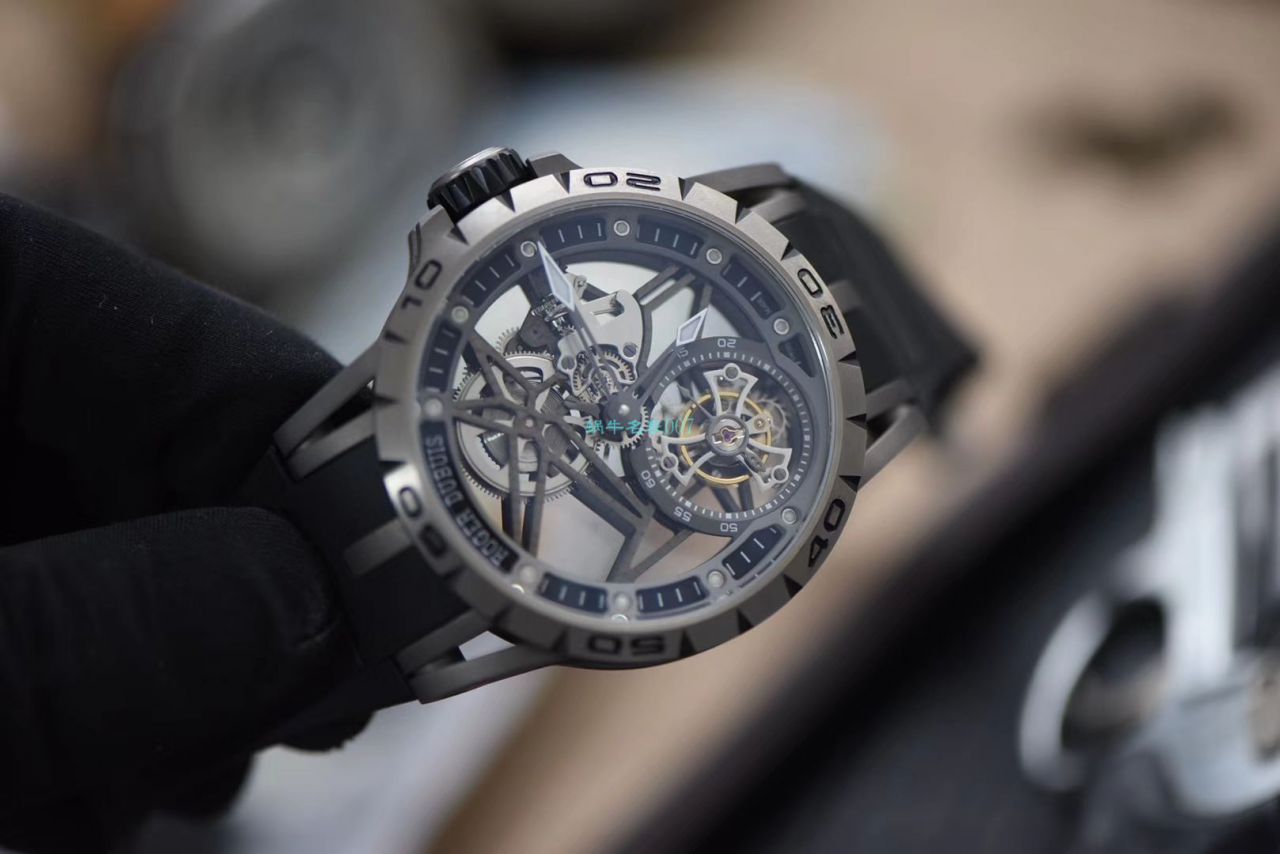 BBR Factory  top  Replica Copy  Tourbillon 罗杰杜彼EXCALIBUR（王者系列）系列RDDBEX0479蓝色 watchband   wrist watches  / LJ066