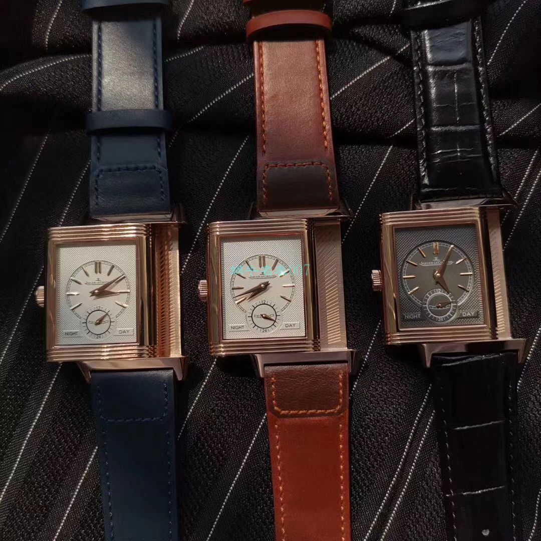 MG Factory  High quality  Replica Watches  Jaeger-LeCoultre 翻转Reverso Tribute双面双时区Q3978480,3988482 wrist watches  / JJ169