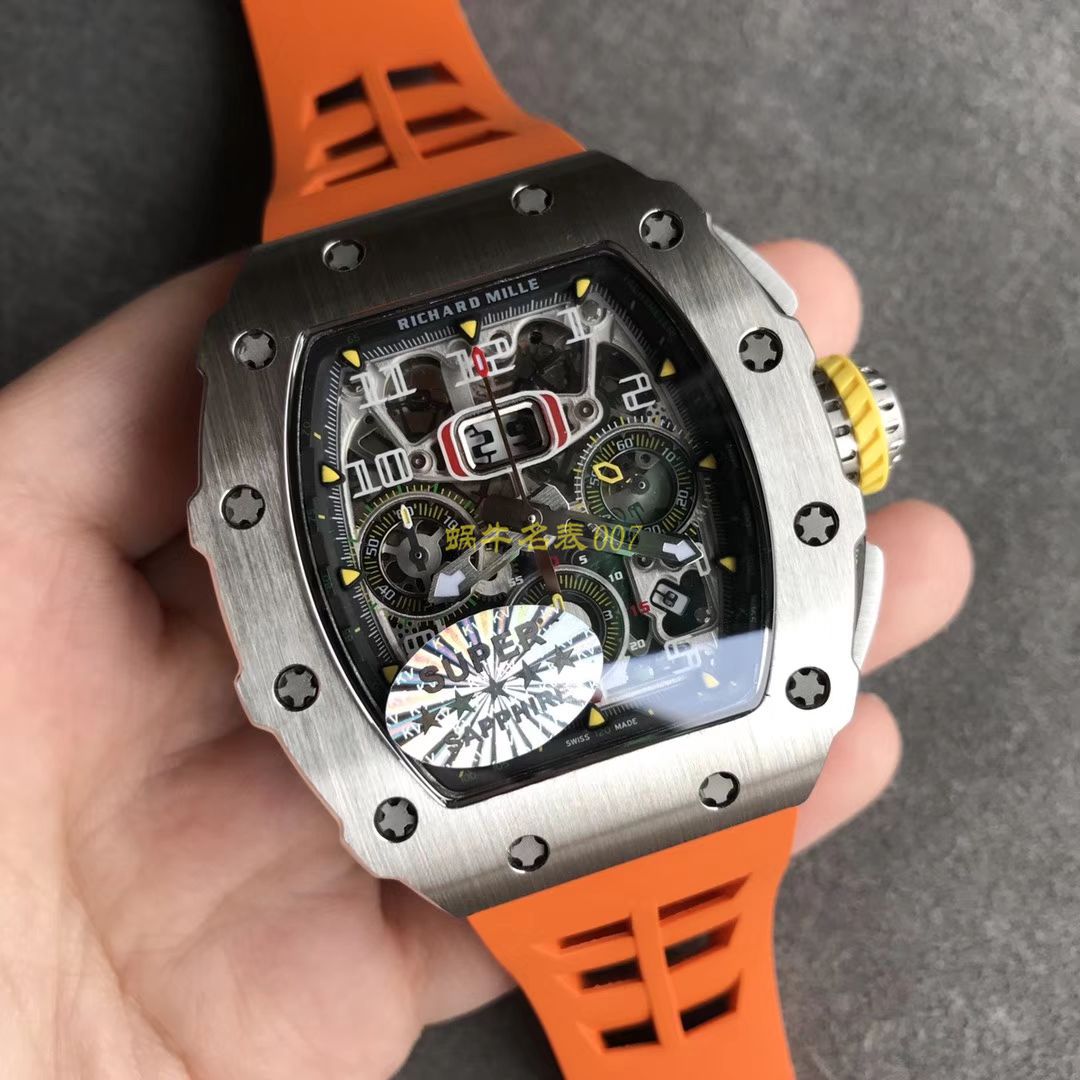 KV Factory 全新RICHARD MILLE Replica 理查德米尔RM 11-03钛钢款 wrist watches  / KV01103H