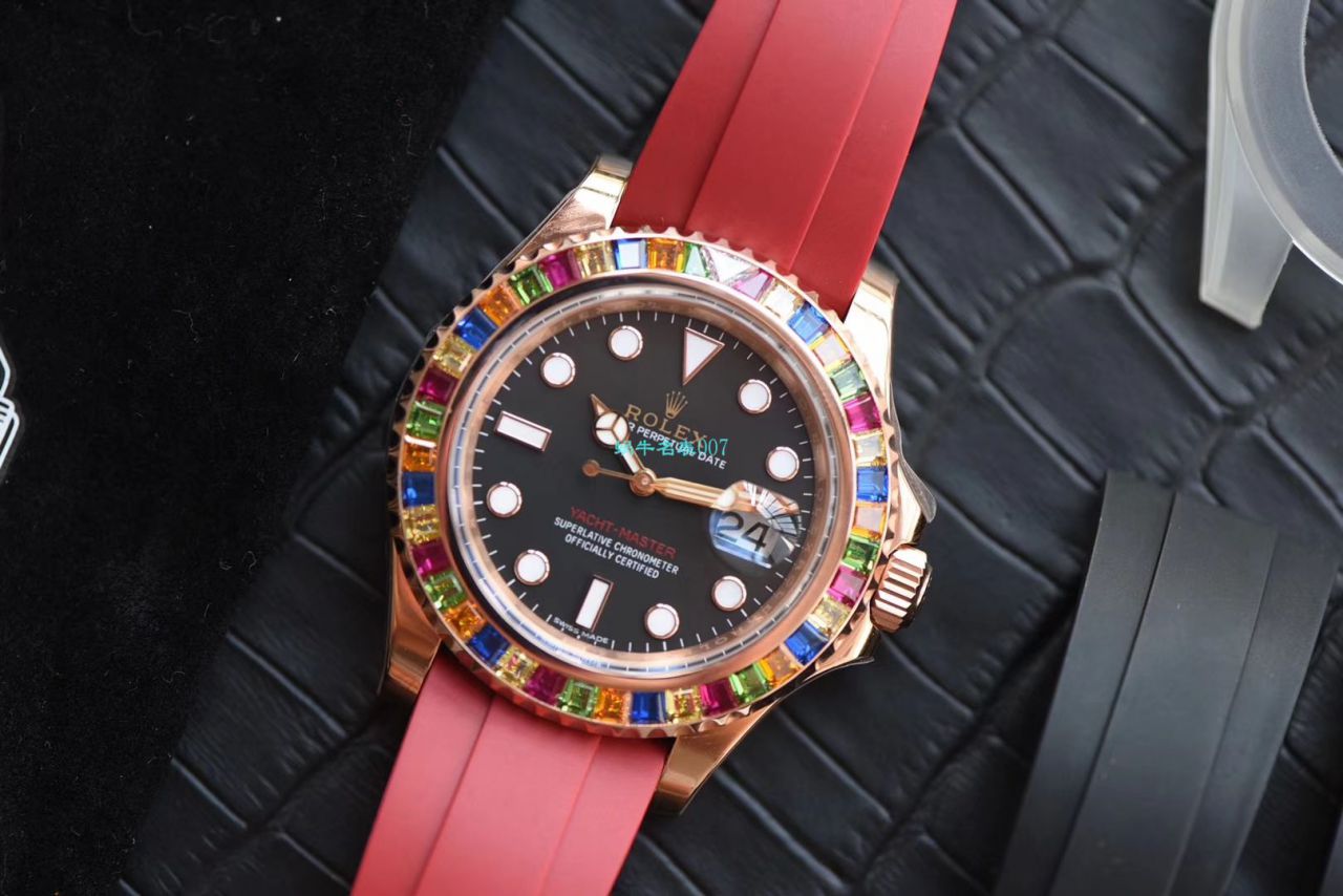 【 Video analysis NOOB Factory 官网 Rolex 水鬼 Replica 表】糖豆 Rolex  Yacht-Master 系列116695SATS wrist watches  / R327