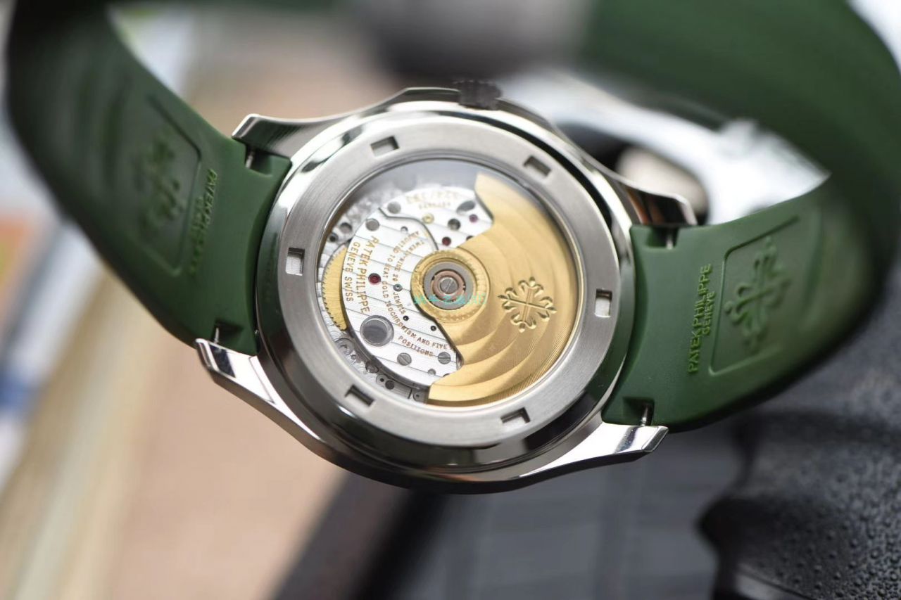  Video analysis 台湾 Factory  High quality  Replica  PATEK PHILIPPE AQUANAUT绿色手雷5168G-010 wrist watches  / BD239LV
