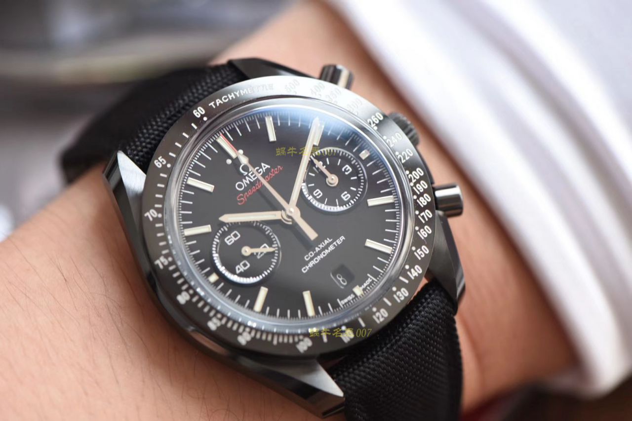 OM Factory  top  Replica Copy OMEGA超霸月之暗面V2版本311.92.44.51.01.005 wrist watches (墨黑) / M676