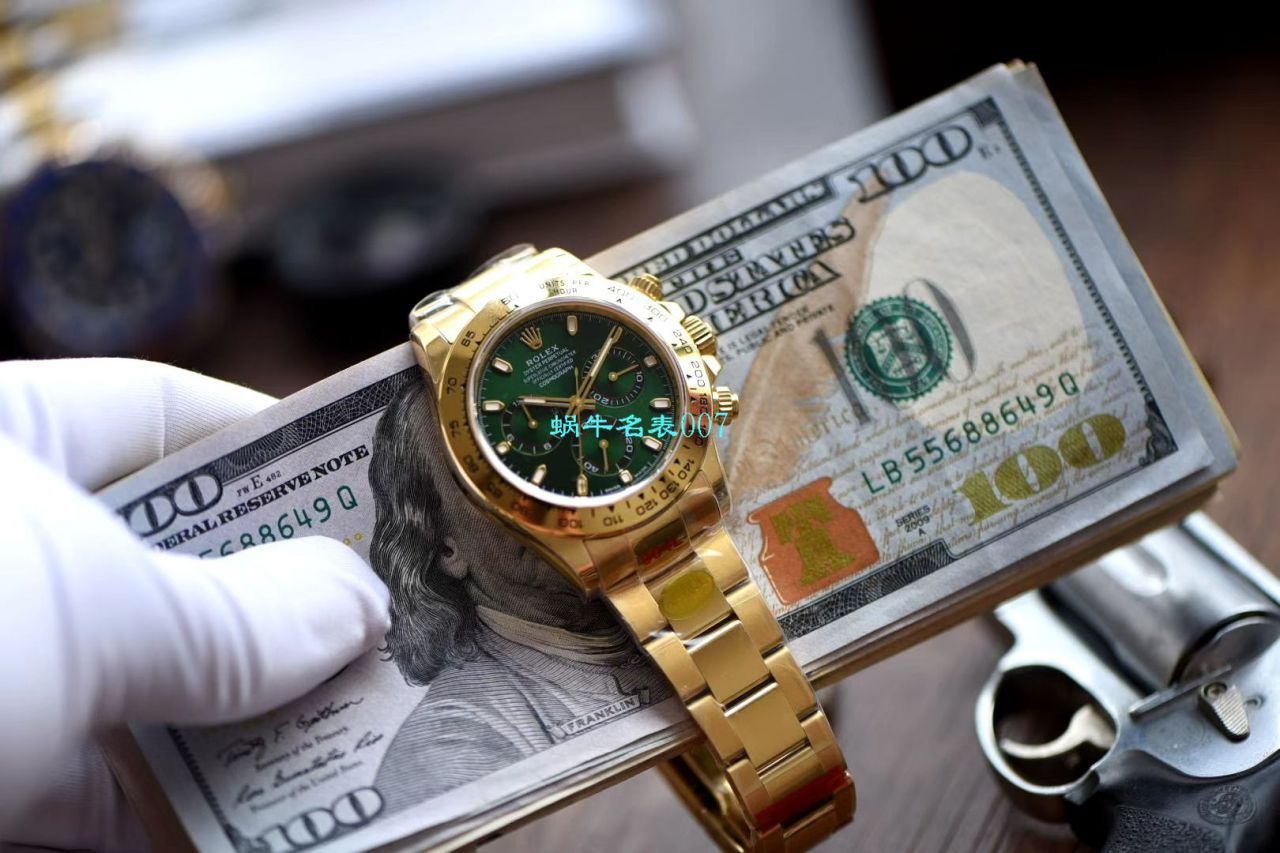  Video analysis N Factory 超级4130绿面金迪 Rolex  Cosmograph Daytona  Ditongna  top  Replica Copy m116508-0013 wrist watches  / R388N