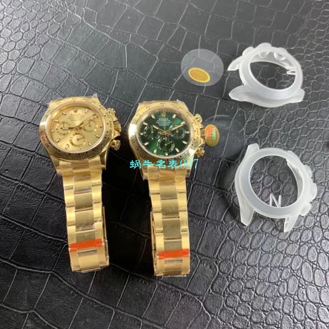  Video analysis N Factory 超级4130绿面金迪 Rolex  Cosmograph Daytona  Ditongna  top  Replica Copy m116508-0013 wrist watches  / R388N