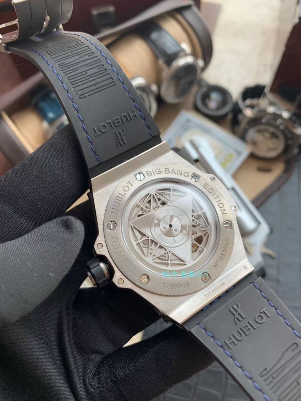 WWF Factory 官网 hublot  Replica Copy SANG BLEU刺青415.NX.7179.VR.MXM18，415.CX.1112.VR.MXM18 wrist watches  / YB081