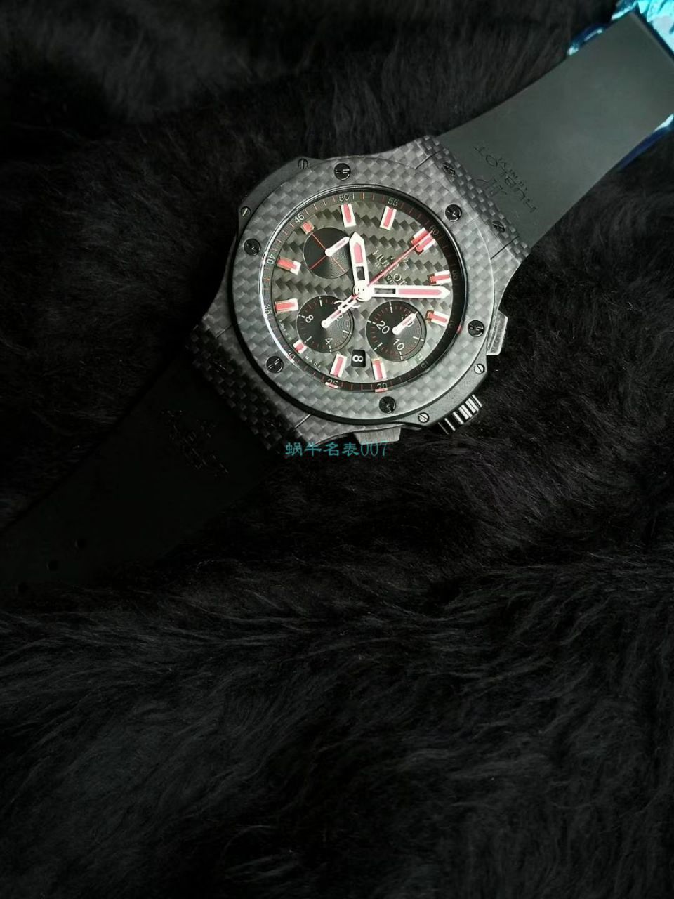 HBBV6 Factory  High quality  Copy  Watches  hublot  big bang  carbon fiber 红字限定特别版 wrist watches  / YB083