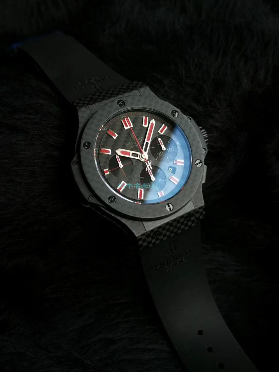 HBBV6 Factory  High quality  Copy  Watches  hublot  big bang  carbon fiber 红字限定特别版 wrist watches  / YB083