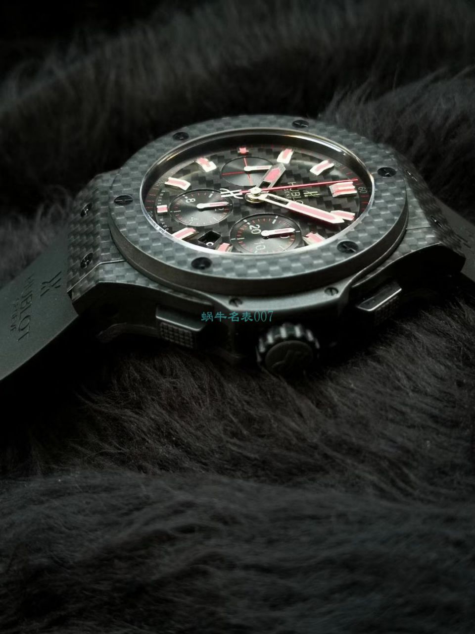 HBBV6 Factory  High quality  Copy  Watches  hublot  big bang  carbon fiber 红字限定特别版 wrist watches  / YB083