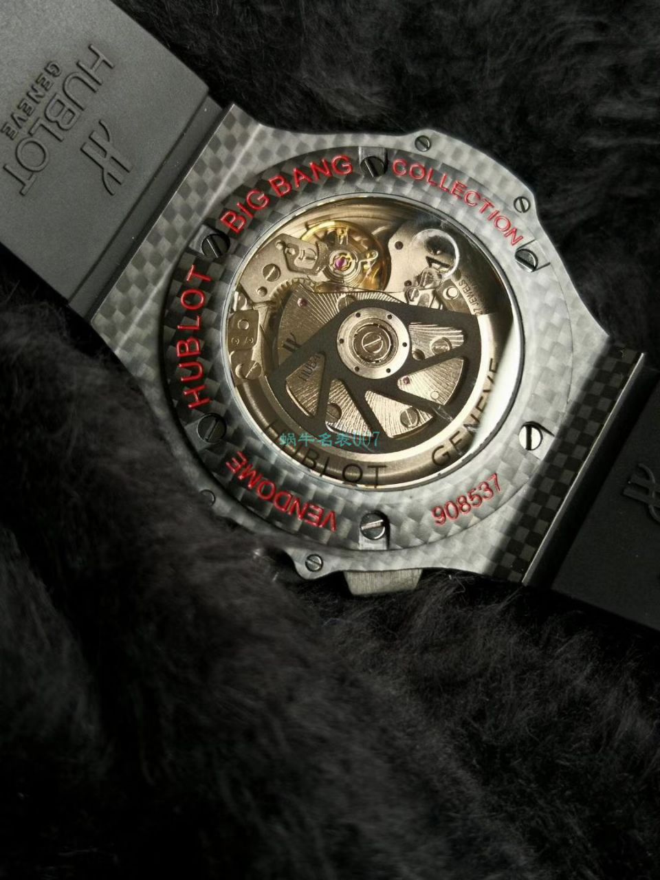 HBBV6 Factory  High quality  Copy  Watches  hublot  big bang  carbon fiber 红字限定特别版 wrist watches  / YB083
