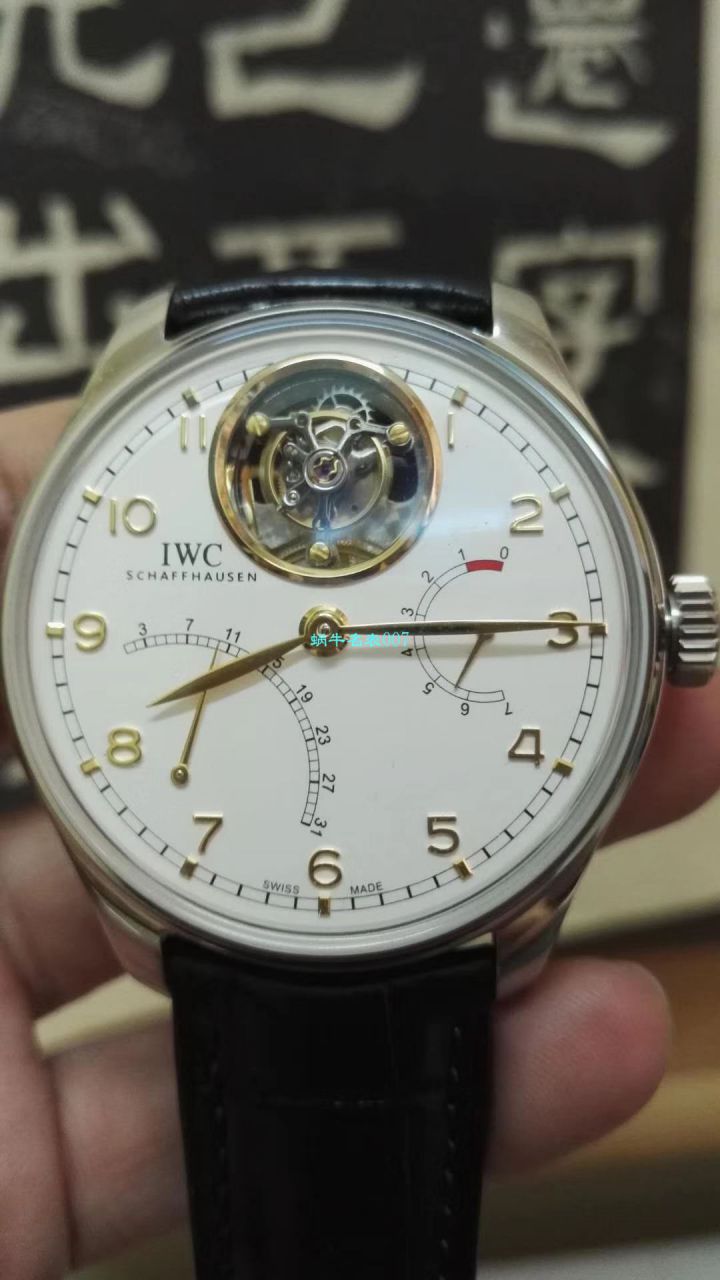 【独家视频测评YL Factory  Perfect  High quality  Replica Watches 】 IWC 葡萄牙 Tourbillon 逆跳 wrist watches 系列IW504601 wrist watches  / WG285