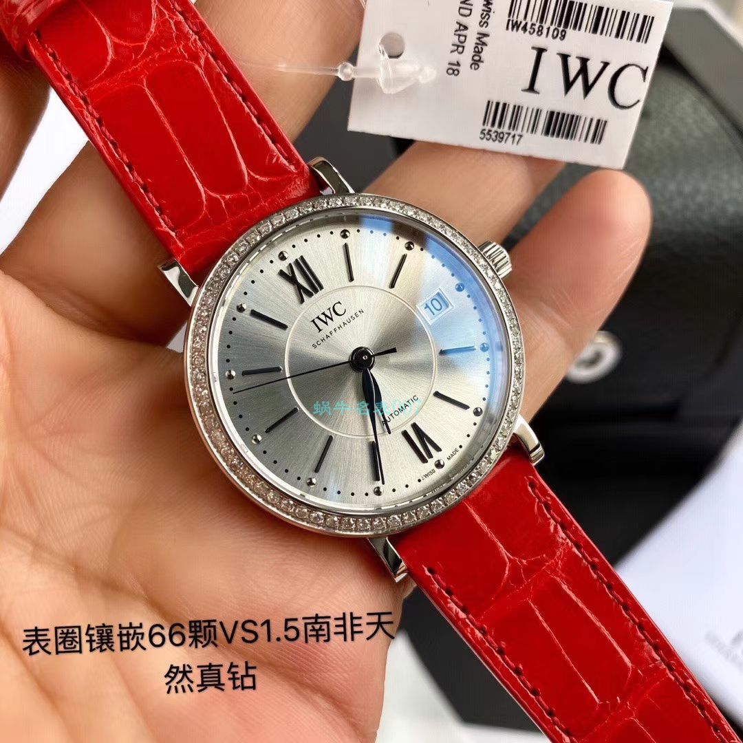 原单真钻IWC女表 IWC 柏涛菲诺系列IW458109 wrist watches  / WG527