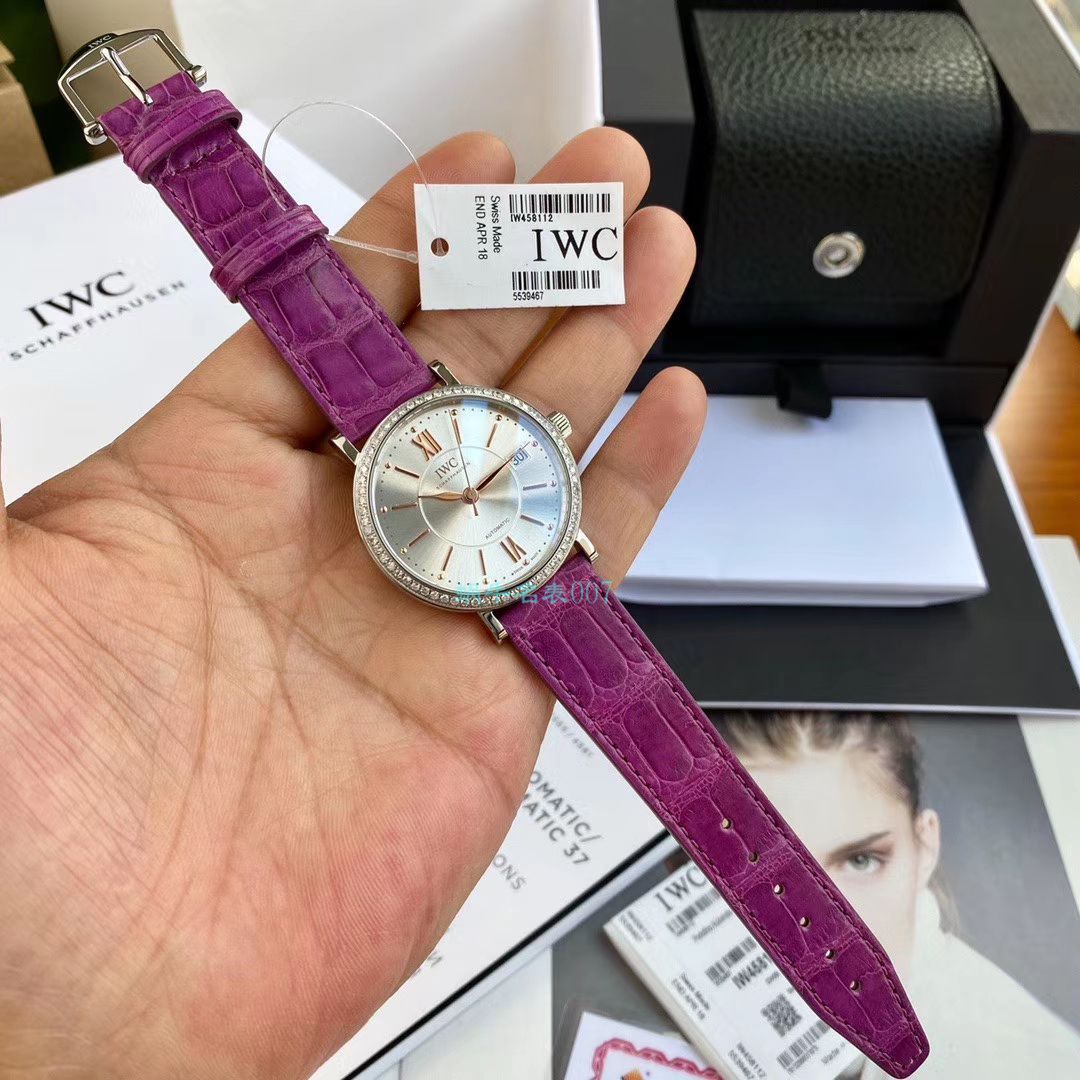 原单真钻IWC女表 IWC 柏涛菲诺系列IW458109 wrist watches  / WG527
