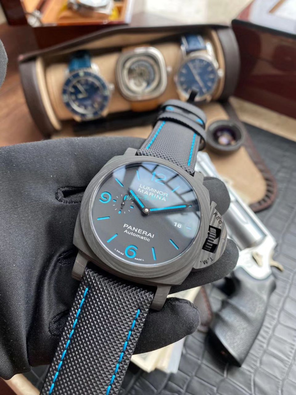 VS Factory  top  Replica Copy  Watches Panerai LUMINOR庐米诺 carbon fiber PAM01661 wrist watches  / VSPAM01616