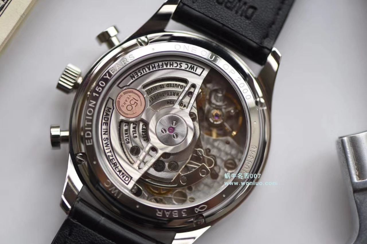 YL Factory  High quality  Replica 背透 IWC 葡计150周年纪念IW371602 wrist watches  / WG528