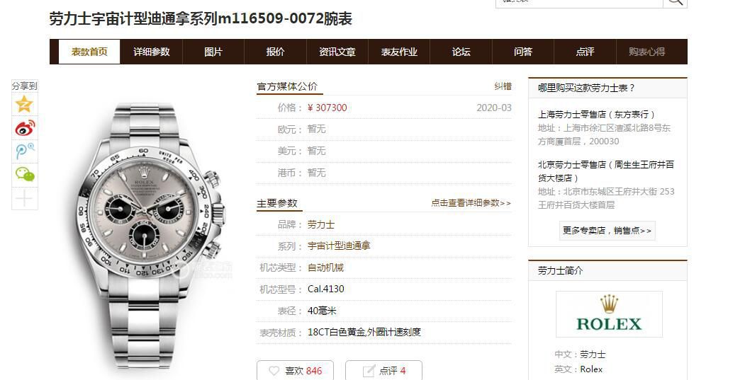 N Factory 超级4130 Rolex  Cosmograph Daytona  Ditongna 系列 top  Replica Copy  Watches m116509-0072 wrist watches  / R587