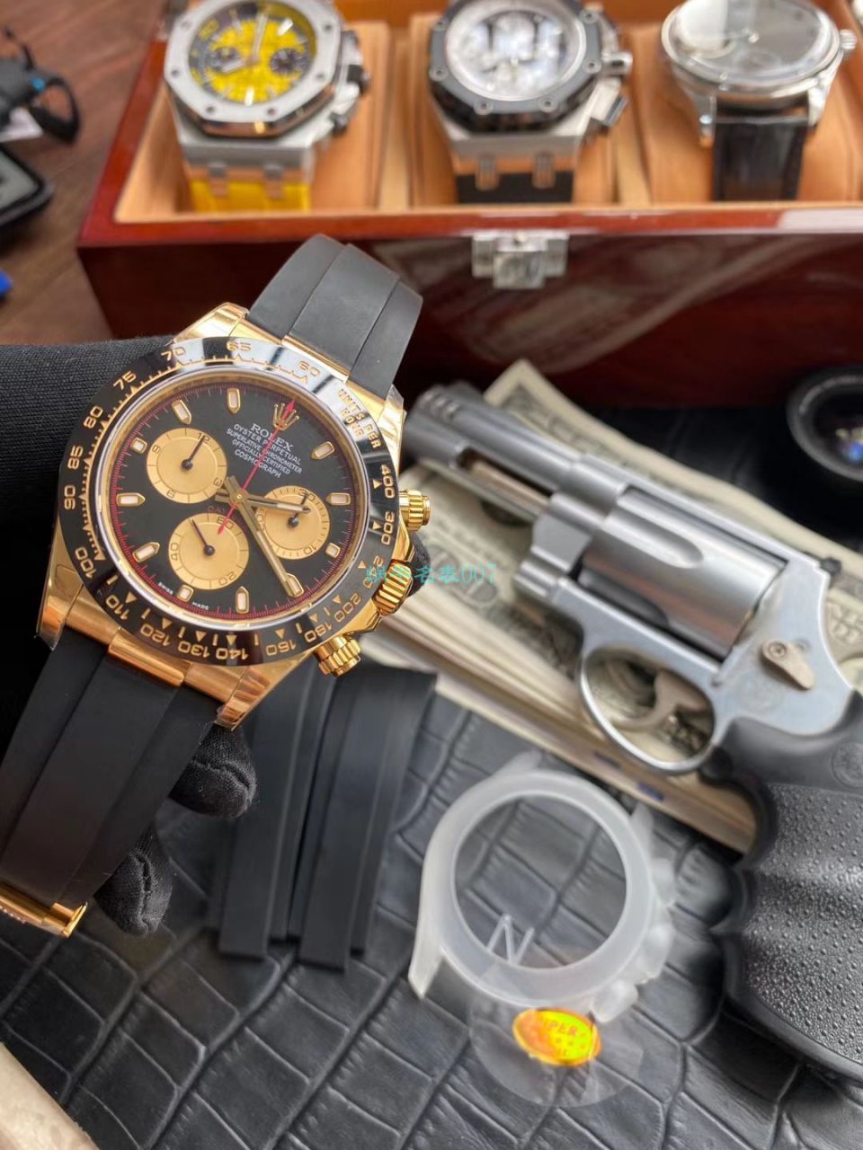 N Factory 黄金黑猫警长 Rolex  Cosmograph Daytona  Ditongna 系列 top  Replica Copy m116518ln-0047 wrist watches  / R593