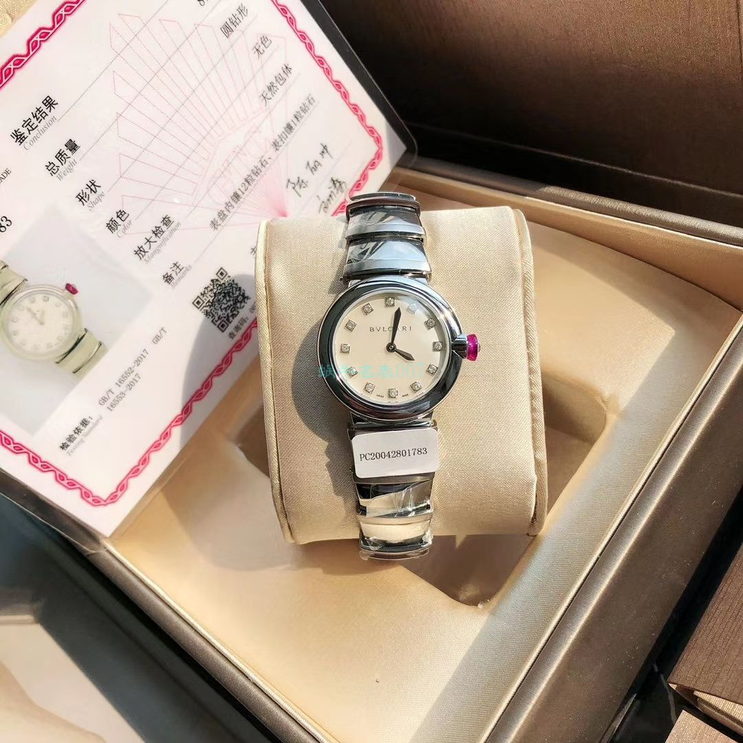 渠道真钻原单 BVLGARI LVCEA系列102196 LU28WSS/12女士 wrist watches  / BG033