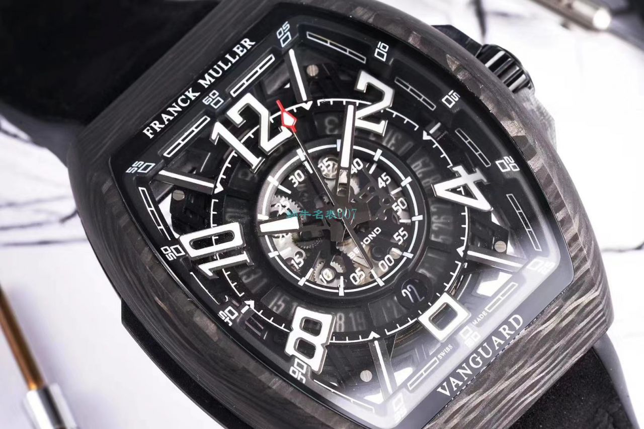 TW Factory 推出 Replica Copy 法穆兰 carbon fiber WPHH 2020 Vanguard™ Racing镂空系列 wrist watches  / FL070