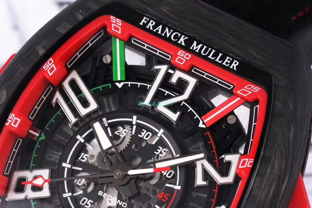 TW Factory 推出 Replica Copy 法穆兰 carbon fiber WPHH 2020 Vanguard™ Racing镂空系列 wrist watches  / FL070