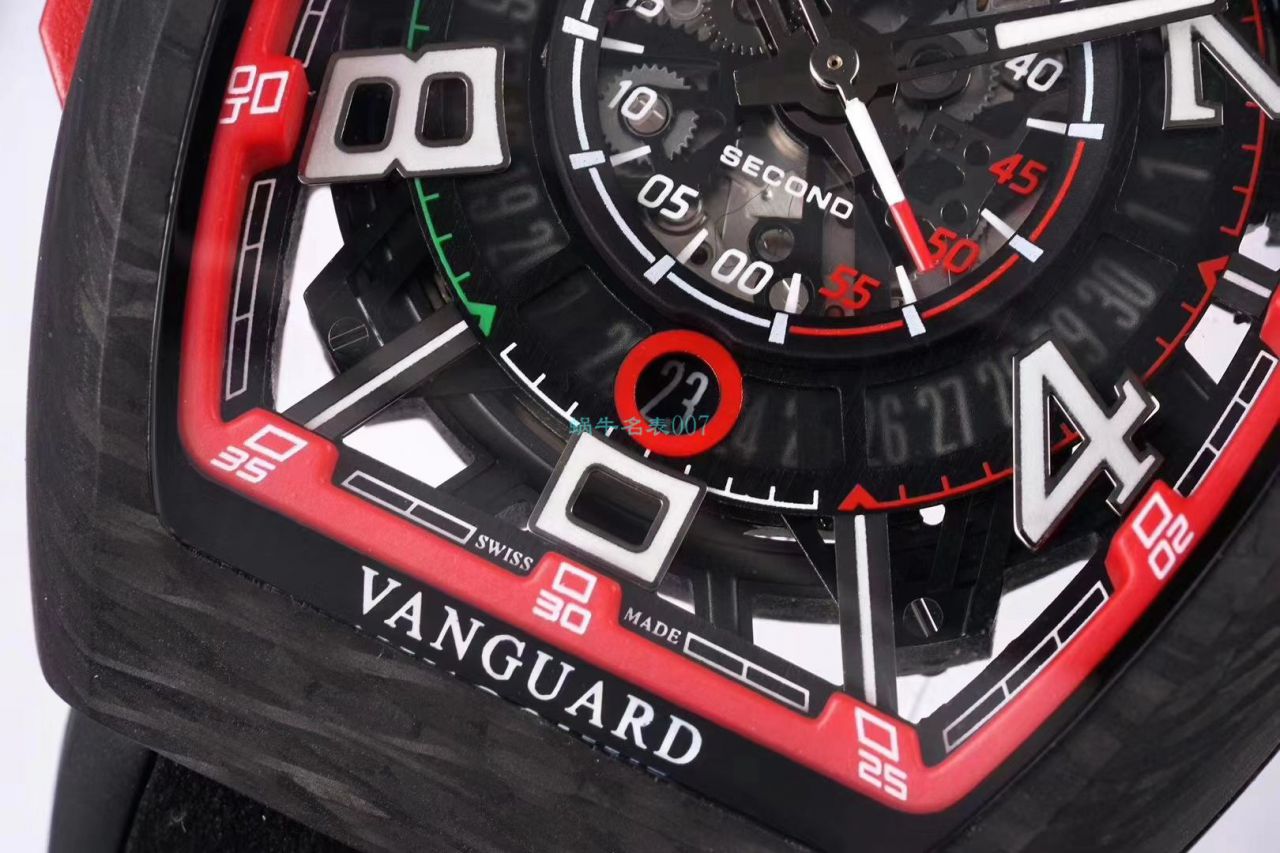TW Factory 推出 Replica Copy 法穆兰 carbon fiber WPHH 2020 Vanguard™ Racing镂空系列 wrist watches  / FL070