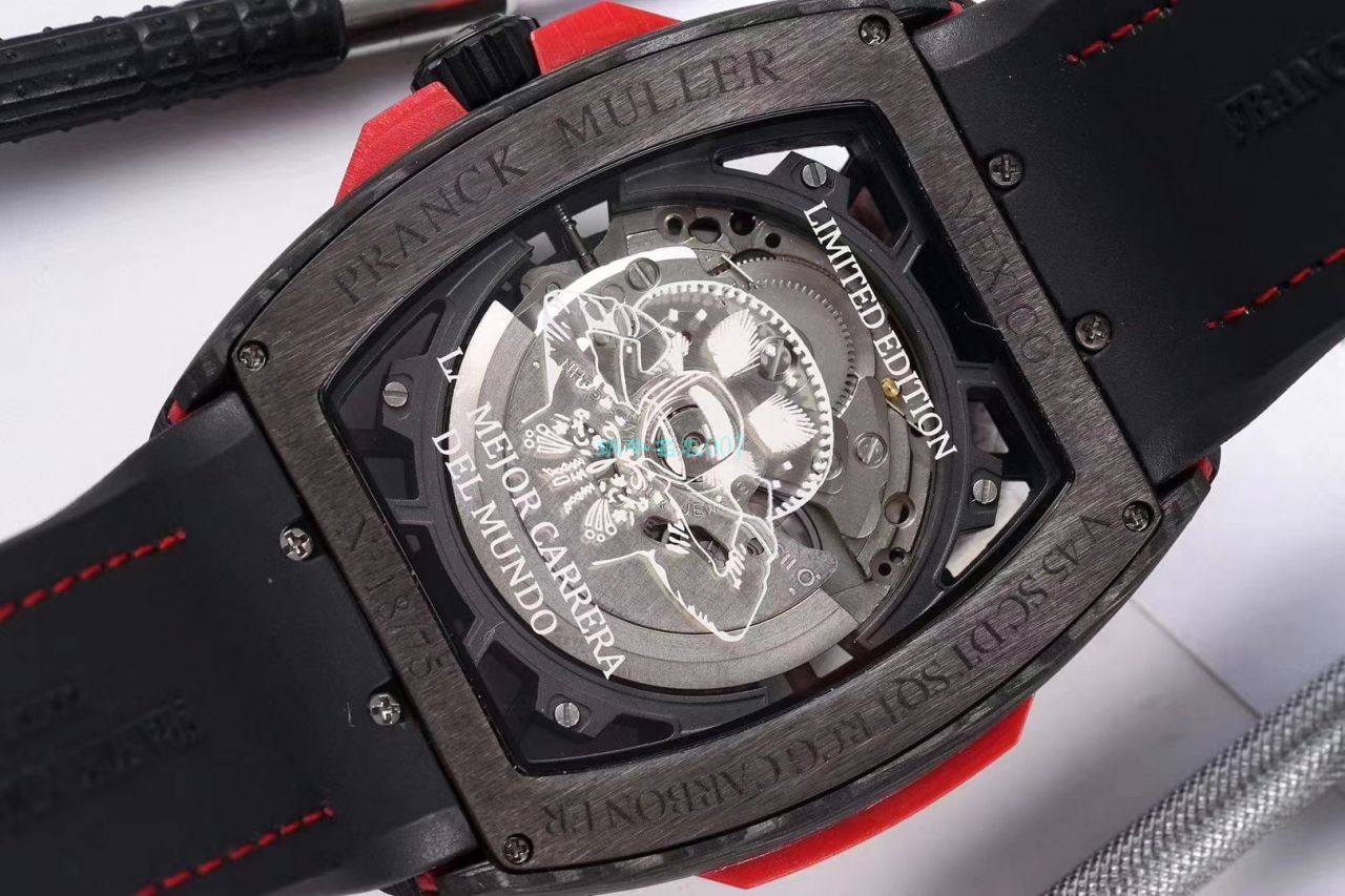 TW Factory 推出 Replica Copy 法穆兰 carbon fiber WPHH 2020 Vanguard™ Racing镂空系列 wrist watches  / FL070