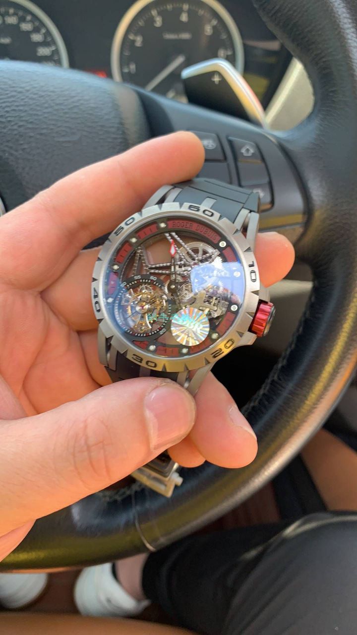 BBR Factory  top  Replica Copy  Tourbillon 罗杰杜彼EXCALIBUR（王者系列）系列RDDBEX0479蓝色 watchband   wrist watches  / LJ066