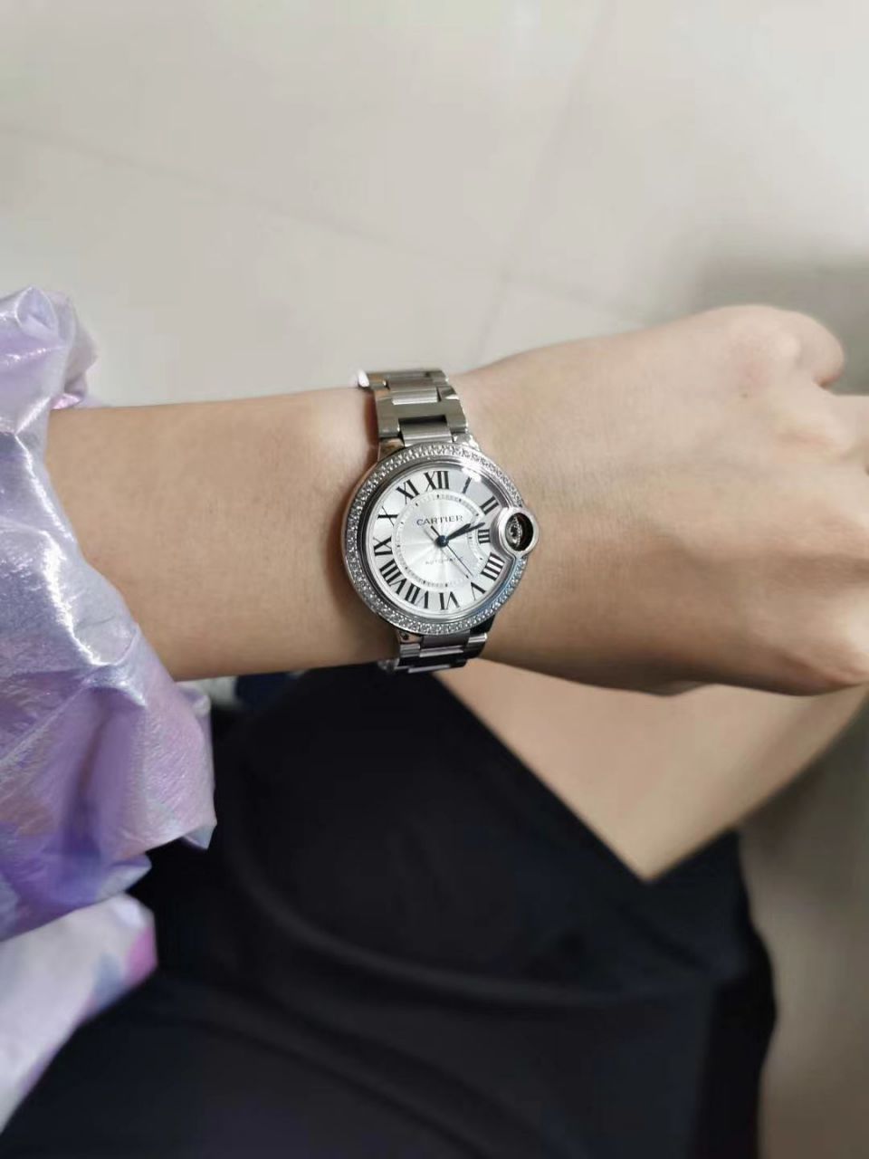 V6 Factory  top  Replica Copy  Cartier  蓝气球33毫米系列W4BB0016女装 wrist watches  / K270
