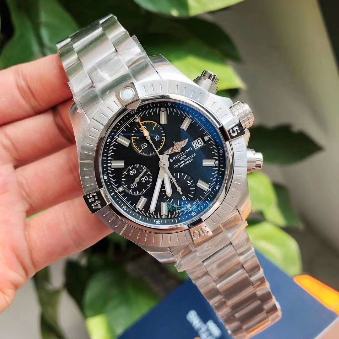 原单ETA7750 Breitling 复仇者计时 wrist watches 45系列A13317101B1A1 wrist watches  / BL172