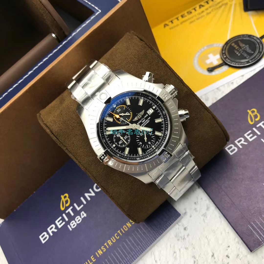 原单ETA7750 Breitling 复仇者计时 wrist watches 45系列A13317101B1A1 wrist watches  / BL172