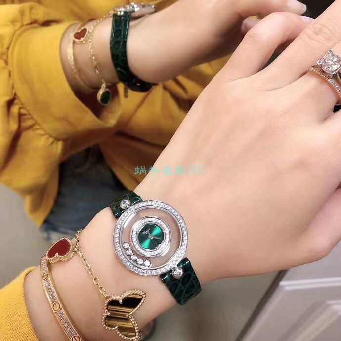 BV Factory  High quality  Replica  Chopard 女表快乐钻203957-5209 wrist watches  / XB062