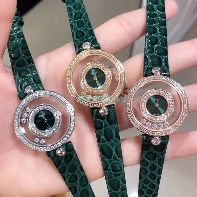 BV Factory  High quality  Replica  Chopard 女表快乐钻203957-5209 wrist watches  / XB062