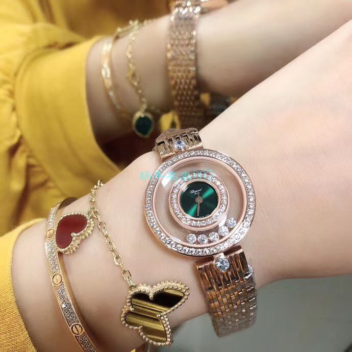 BV Factory  High quality  Replica  Chopard 女表快乐钻203957-5209 wrist watches  / XB062