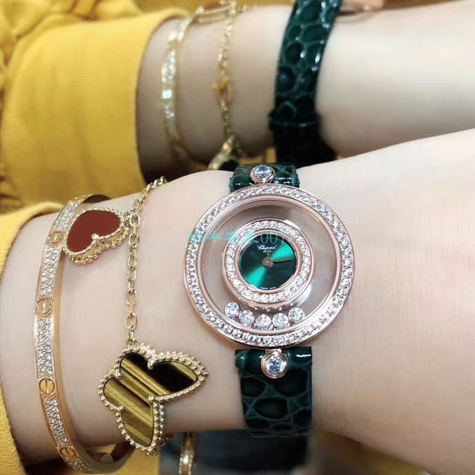 BV Factory  High quality  Replica  Chopard 女表快乐钻203957-5209 wrist watches  / XB062