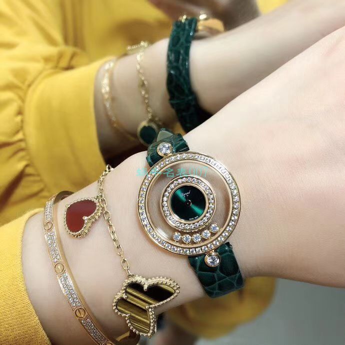 BV Factory  High quality  Replica  Chopard 女表快乐钻203957-5209 wrist watches  / XB062