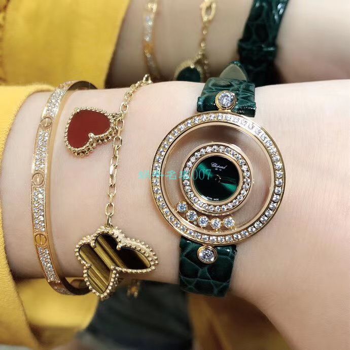 BV Factory  High quality  Replica  Chopard 女表快乐钻203957-5209 wrist watches  / XB062
