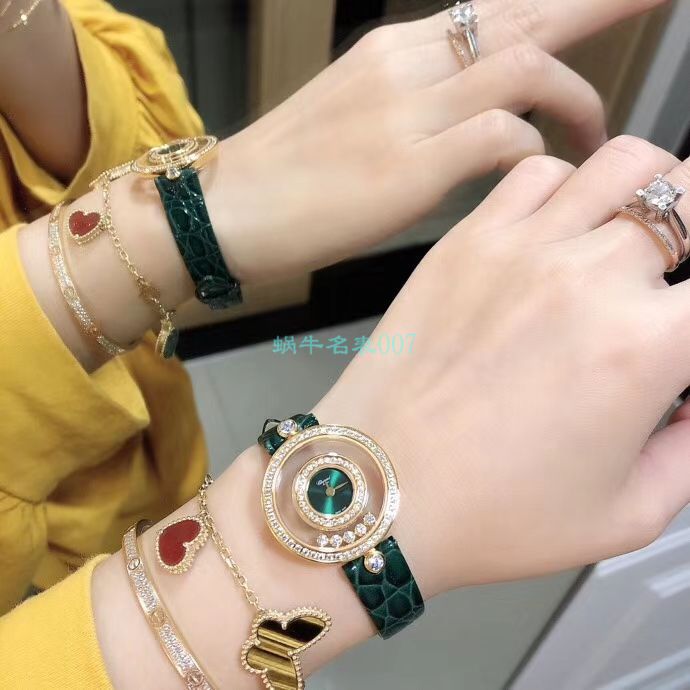 BV Factory  High quality  Replica  Chopard 女表快乐钻203957-5209 wrist watches  / XB062