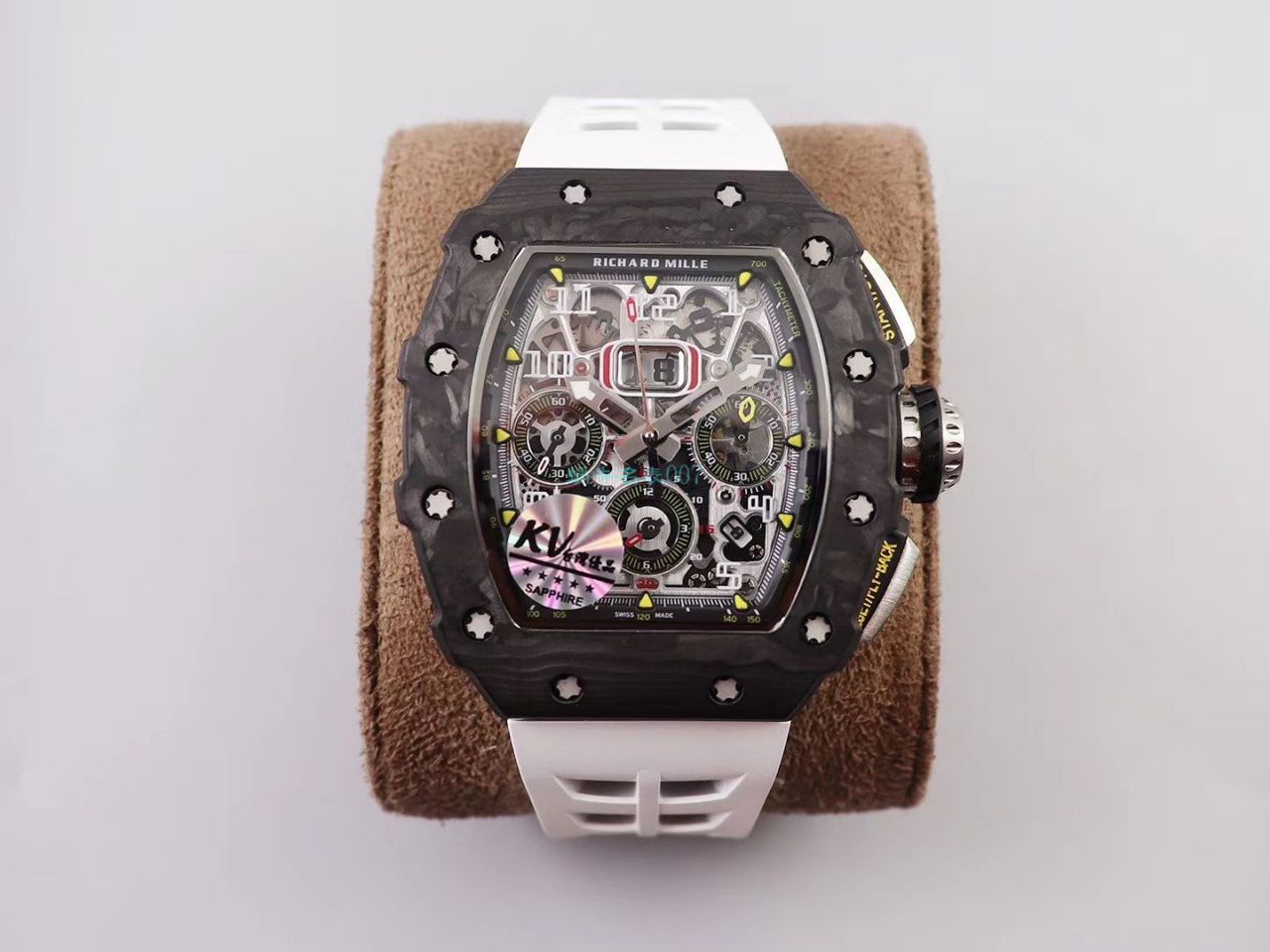 KV Factory  top  Replica  RICHARD MILLE RM-011锻造 carbon fiber 系列【原版 carbon fiber 纹路】V2全新升级版 / KVRM11V2