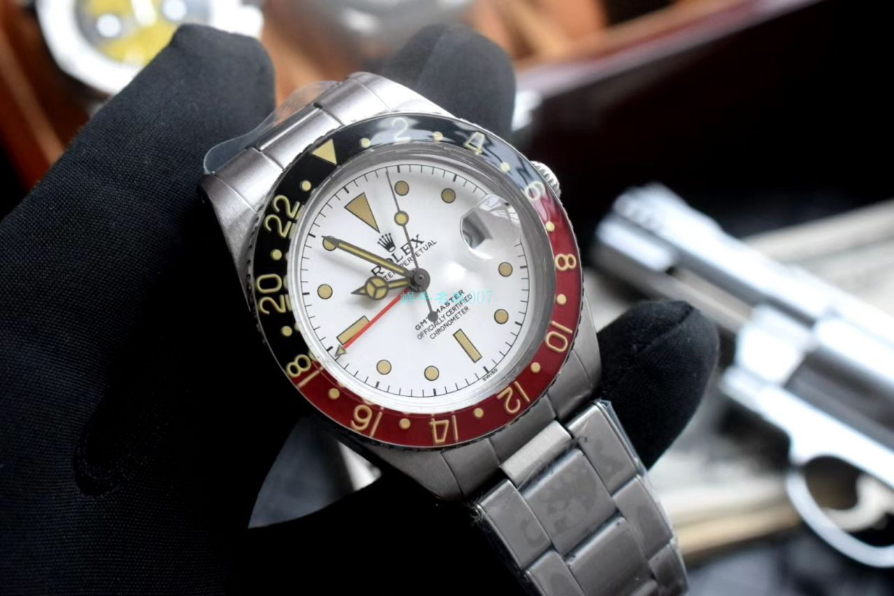  Rolex 复古 GMT MASTER II系列可乐圈GMT Master II  Replica Copy 16710 wrist watches  / R602
